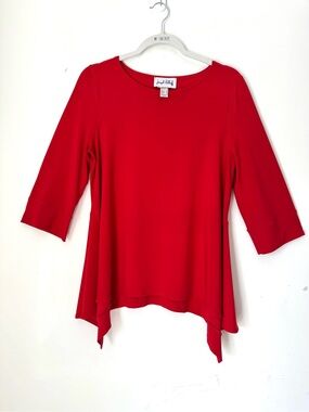 Joseph Ribkoff Red Jersey Knit Swing Tunic
